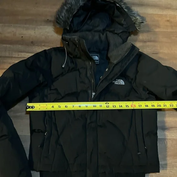 The North Face Black Puffer Jacket with Fur Hood